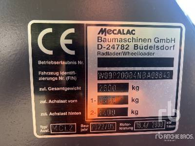MECALAC MCL2 Chargeuse Compacte Sur Pneus (N ... - Mini krautuvas: foto 5 MECALAC MCL2 Chargeuse Compacte Sur Pneus (N ... - Mini krautuvas: foto 5
