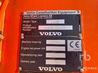 VOLVO L60E Chargeuse Sur Pneus - Ratinis krautuvas: foto 5 VOLVO L60E Chargeuse Sur Pneus - Ratinis krautuvas: foto 5