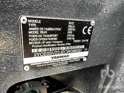 YANMAR SV22 (Unused) - Mini ekskavatorius: foto 4 YANMAR SV22 (Unused) - Mini ekskavatorius: foto 4
