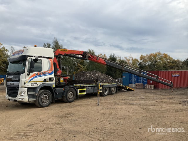 2017 DAF 2016 Palfinger 5500 kg Knuckle ... Flatbed Truck with Crane - Platforminis/ Bortinis sunkvežimis, Sunkvežimis su kranu: foto 2 2017 DAF 2016 Palfinger 5500 kg Knuckle ... Flatbed Truck with Crane - Platforminis/ Bortinis sunkvežimis, Sunkvežimis su kranu: foto 2