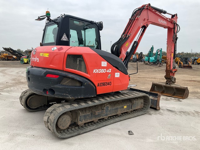 2019 Kubota KX080-4A 2019 Kubota KX080-4A Tracked Excavator Tracked Excavator - Vikšrinis ekskavatorius: foto 4 2019 Kubota KX080-4A 2019 Kubota KX080-4A Tracked Excavator Tracked Excavator - Vikšrinis ekskavatorius: foto 4
