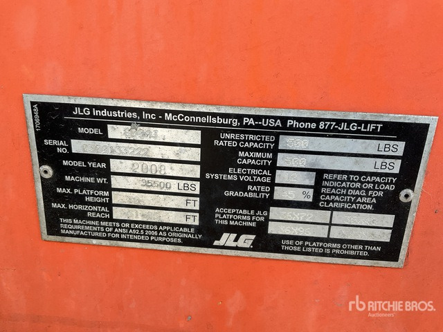 2008 JLG 800AJ 4WD Diesel Articulating Boom Lift - Alkūninis keltuvas: foto 3 2008 JLG 800AJ 4WD Diesel Articulating Boom Lift - Alkūninis keltuvas: foto 3