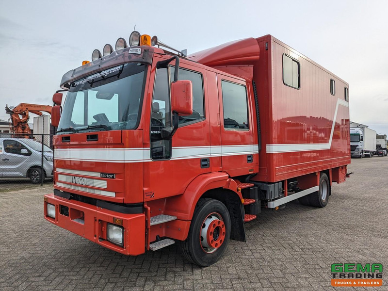 Iveco Tector ML120E24D 4x2 Euro3 DubbelCabine - Paardenwagen 3-Paards - Kleedruimte - Hydraulische klep- TOP! - Sunkvežimis žirgams vežti: foto 2 Iveco Tector ML120E24D 4x2 Euro3 DubbelCabine - Paardenwagen 3-Paards - Kleedruimte - Hydraulische klep- TOP! - Sunkvežimis žirgams vežti: foto 2