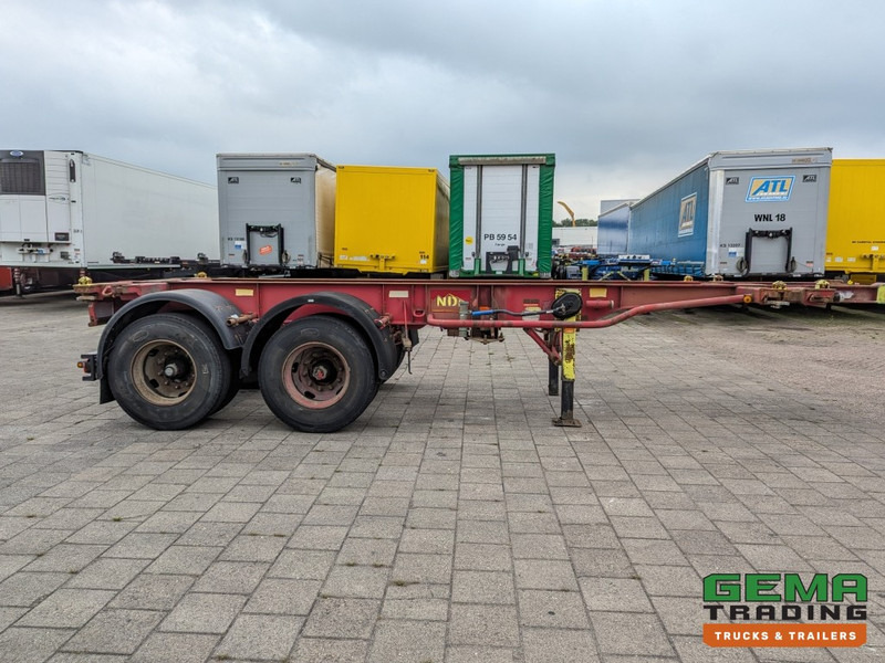 Konteineris-vežimus/ Sukeisti kūną puspriekabė Krone SZC 20FT 2-Assen ROR - STEEL Suspension - DOUBLE tires - DrumBrakes (O1916): foto 7