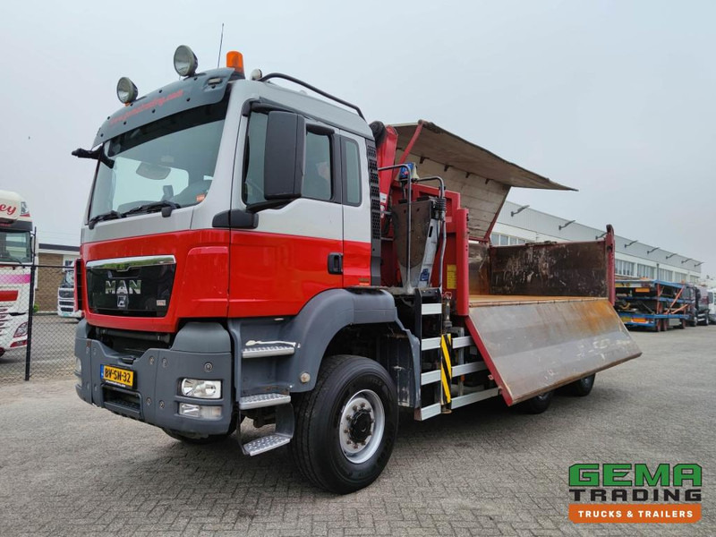 MAN TGS 26.400 6x6 4 Daycab Euro4 - HMF1643Z2 - Hyva 2-Zijdige Kipper 5.4m. - REBUILT ENGINE - TOP! (V584) - Savivartis sunkvežimis, Sunkvežimis su kranu: foto 2 MAN TGS 26.400 6x6 4 Daycab Euro4 - HMF1643Z2 - Hyva 2-Zijdige Kipper 5.4m. - REBUILT ENGINE - TOP! (V584) - Savivartis sunkvežimis, Sunkvežimis su kranu: foto 2