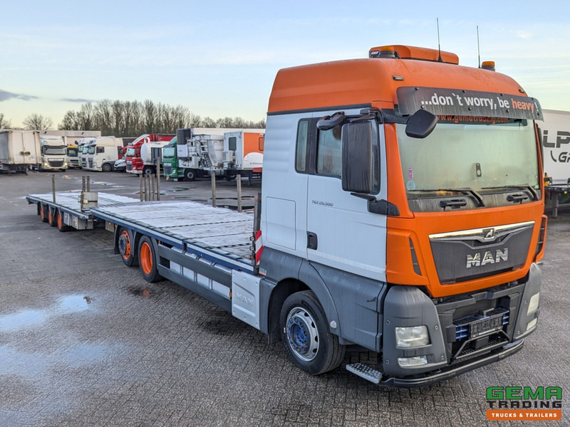 MAN TGX 26.500 6x2/4 LL Euro6 - Retarder + Recker FZ3 3-Assige Aanhanger - Uitschuifbaar - Autovežis sunkvežimis: foto 3 MAN TGX 26.500 6x2/4 LL Euro6 - Retarder + Recker FZ3 3-Assige Aanhanger - Uitschuifbaar - Autovežis sunkvežimis: foto 3