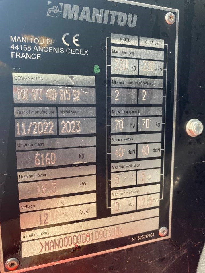 Alkūninis keltuvas Manitou 160 ATJ: foto 20