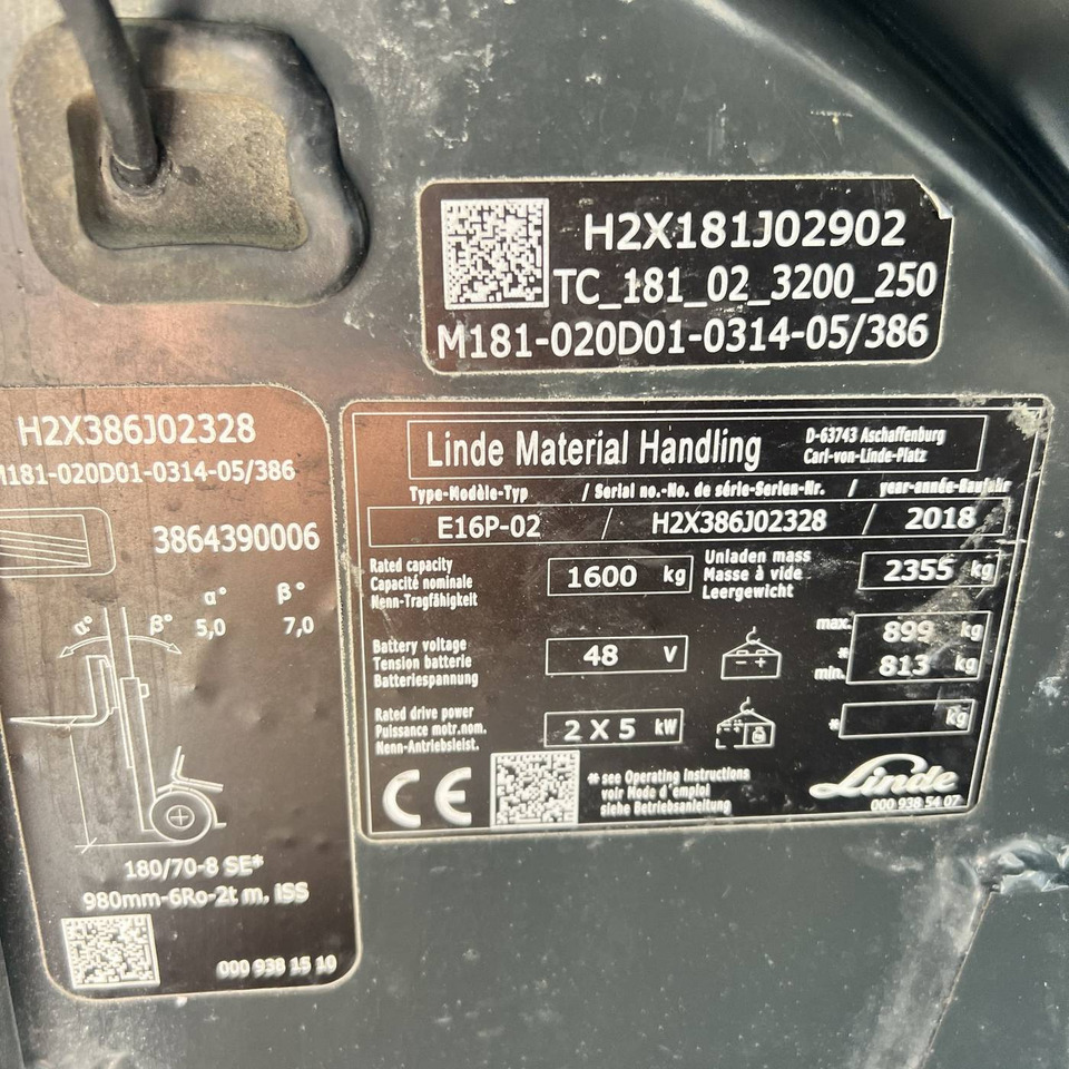 Linde E16P (386-02) EVO lizingą Linde E16P (386-02) EVO: foto 19