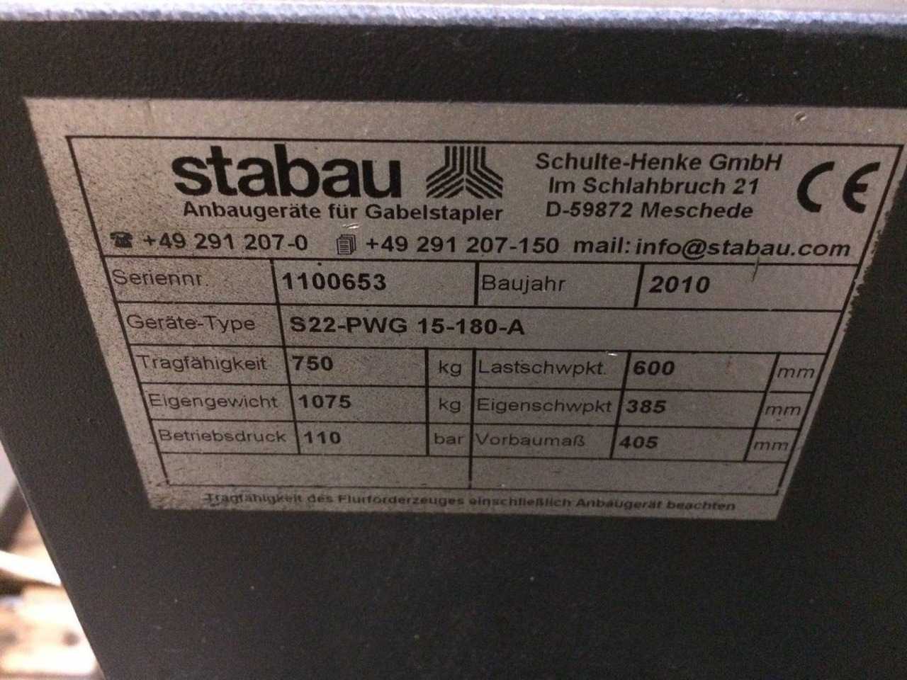 Padargas Stabau Rotator180° Pallet inverter with load pusher: foto 7