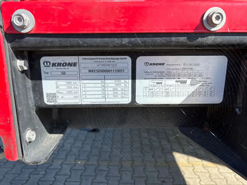 Krone SD Aufbau-unfall, 2023, Liftachse Hubdach - Tentinė puspriekabė: foto 4 Krone SD Aufbau-unfall, 2023, Liftachse Hubdach - Tentinė puspriekabė: foto 4