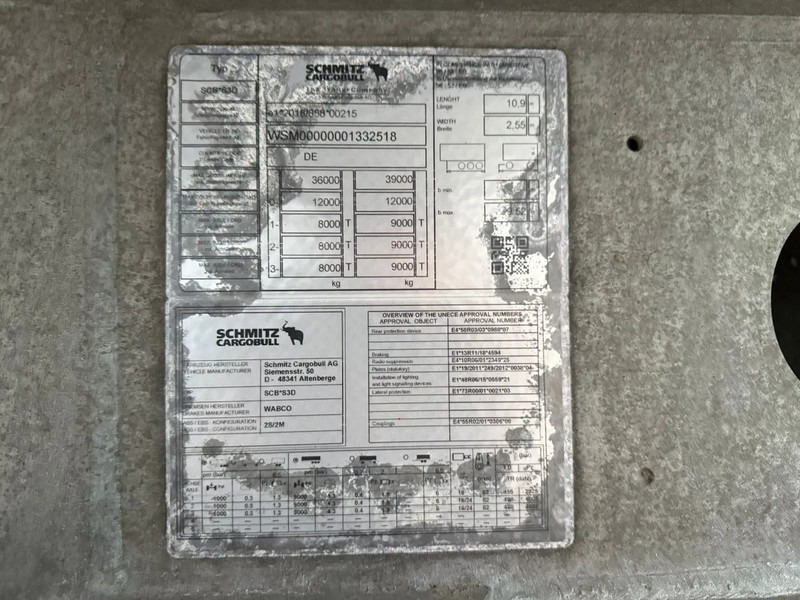 Savivartis puspriekabė Schmitz Cargobull SCB AS-1 52m3 Agrar Liftas Klep/Deuren combi 74.597KM! Nieuwstaat: foto 14