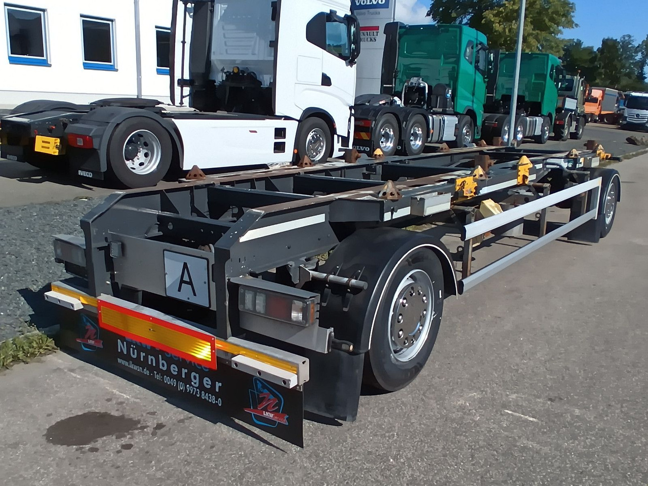 Hüffermann 2-A VARIO-CARRIER VERZINKT SAFETYFIX Reifen/TÜV - Kablio/ Skip loader priekaba: foto 1 Hüffermann 2-A VARIO-CARRIER VERZINKT SAFETYFIX Reifen/TÜV - Kablio/ Skip loader priekaba: foto 1