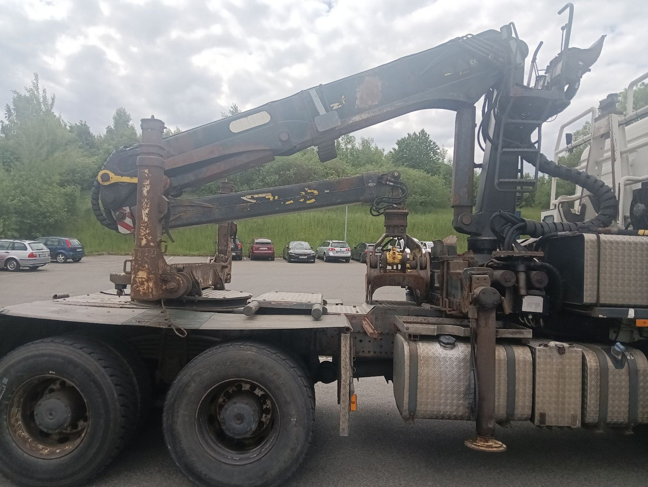 Palfinger EPSILON E250L82 Langholzkran+GLOGGER Aufbau+Anhä - Miškovežis, Sunkvežimis su kranu: foto 1 Palfinger EPSILON E250L82 Langholzkran+GLOGGER Aufbau+Anhä - Miškovežis, Sunkvežimis su kranu: foto 1
