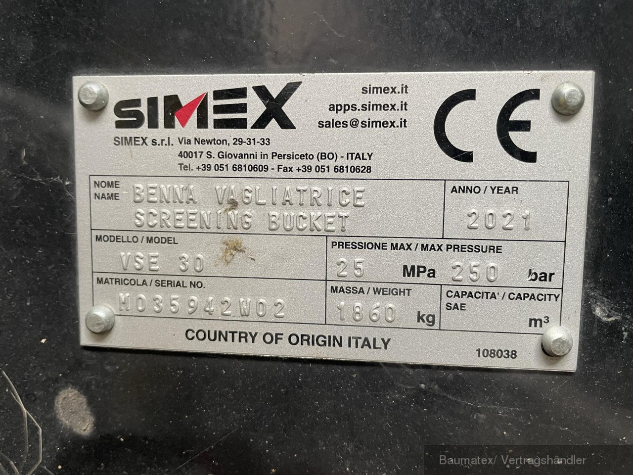 Simex VSE20 Sieblöffel/ neueste Generation!! - Rūšiavimo kaušas - Statybinė technika: foto 4 Simex VSE20 Sieblöffel/ neueste Generation!! - Rūšiavimo kaušas - Statybinė technika: foto 4