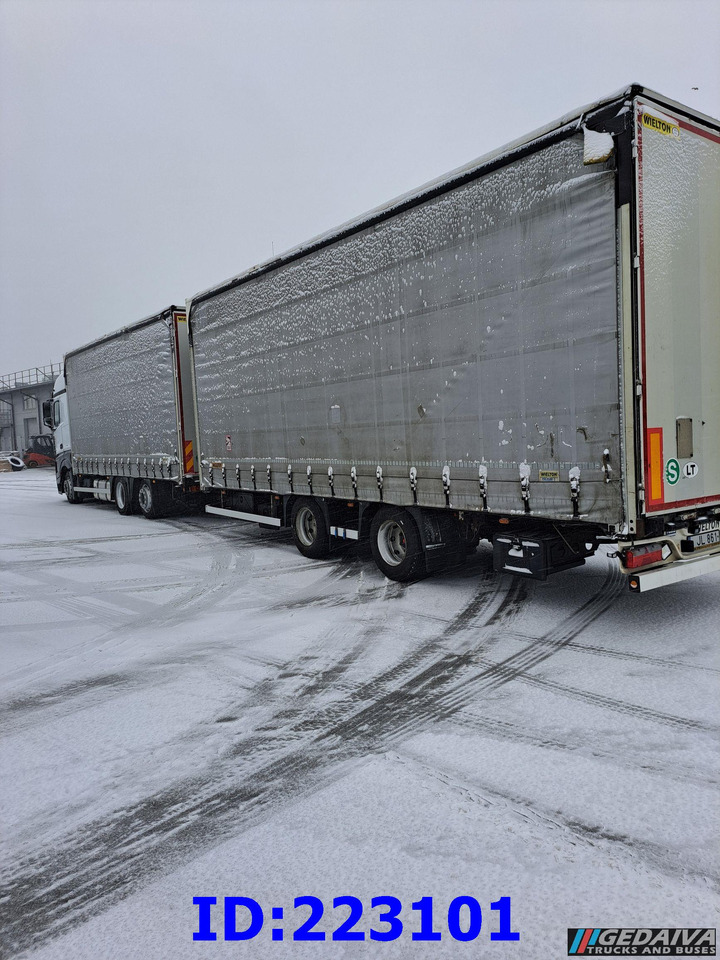 MERCEDES-BENZ Actros 2542 6x2 Euro6 + trailer - Tentinis sunkvežimis: foto 5 MERCEDES-BENZ Actros 2542 6x2 Euro6 + trailer - Tentinis sunkvežimis: foto 5