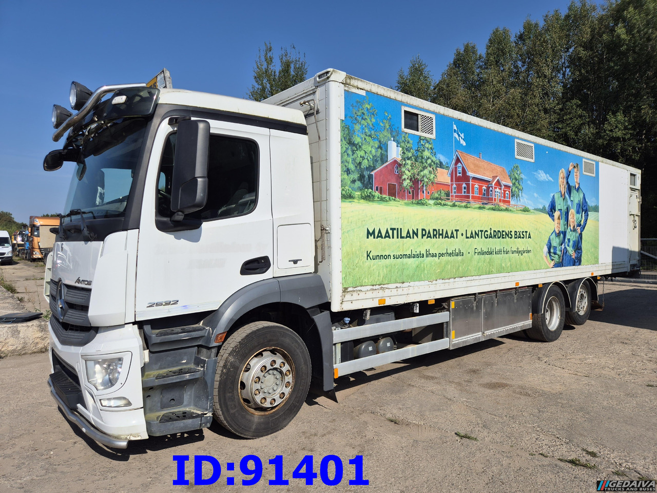 MERCEDES-BENZ Antos 2532 - 6x2 - Euro 6 - Animal transport - Gyvulių pervežimo sunkvežimis: foto 1 MERCEDES-BENZ Antos 2532 - 6x2 - Euro 6 - Animal transport - Gyvulių pervežimo sunkvežimis: foto 1