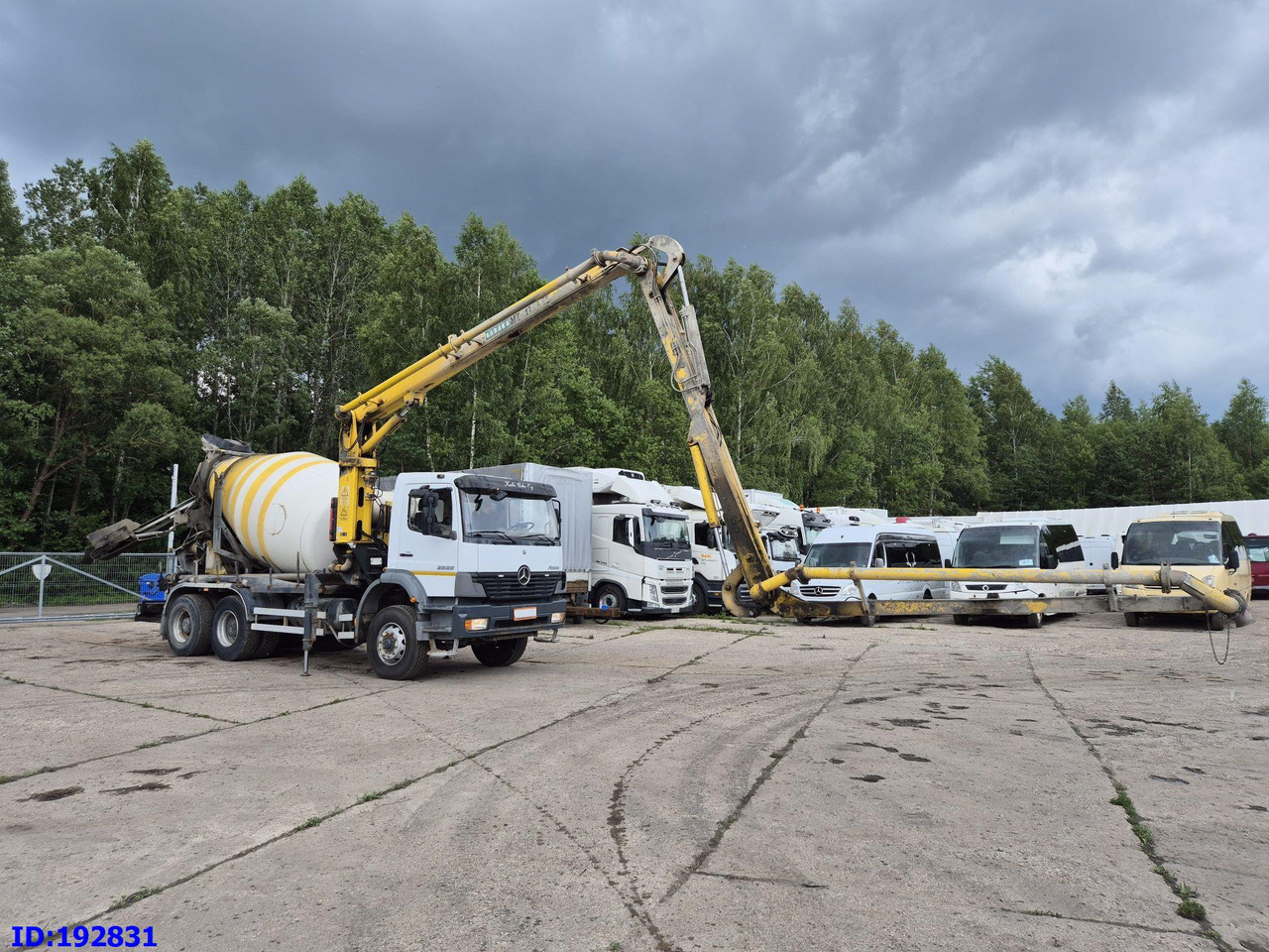 MERCEDES-BENZ Atego 2628 6x4 Schwing 17m 9m3 - Betono siurblys: foto 1 MERCEDES-BENZ Atego 2628 6x4 Schwing 17m 9m3 - Betono siurblys: foto 1