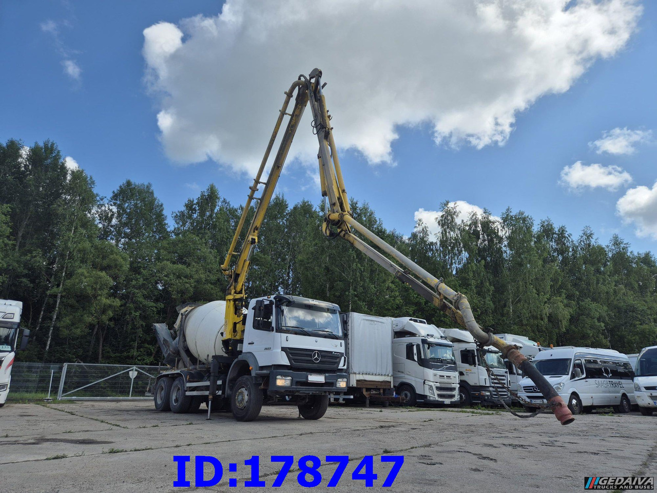 MERCEDES-BENZ Axor 2633 6x4 Schwing 750 - Betono siurblys: foto 4 MERCEDES-BENZ Axor 2633 6x4 Schwing 750 - Betono siurblys: foto 4