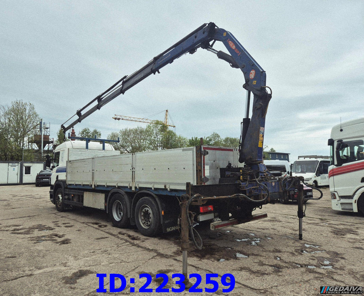 Platforminis/ Bortinis sunkvežimis SCANIA P450 6x2 Steering axle Euro6 + PM 13.5SP: foto 6