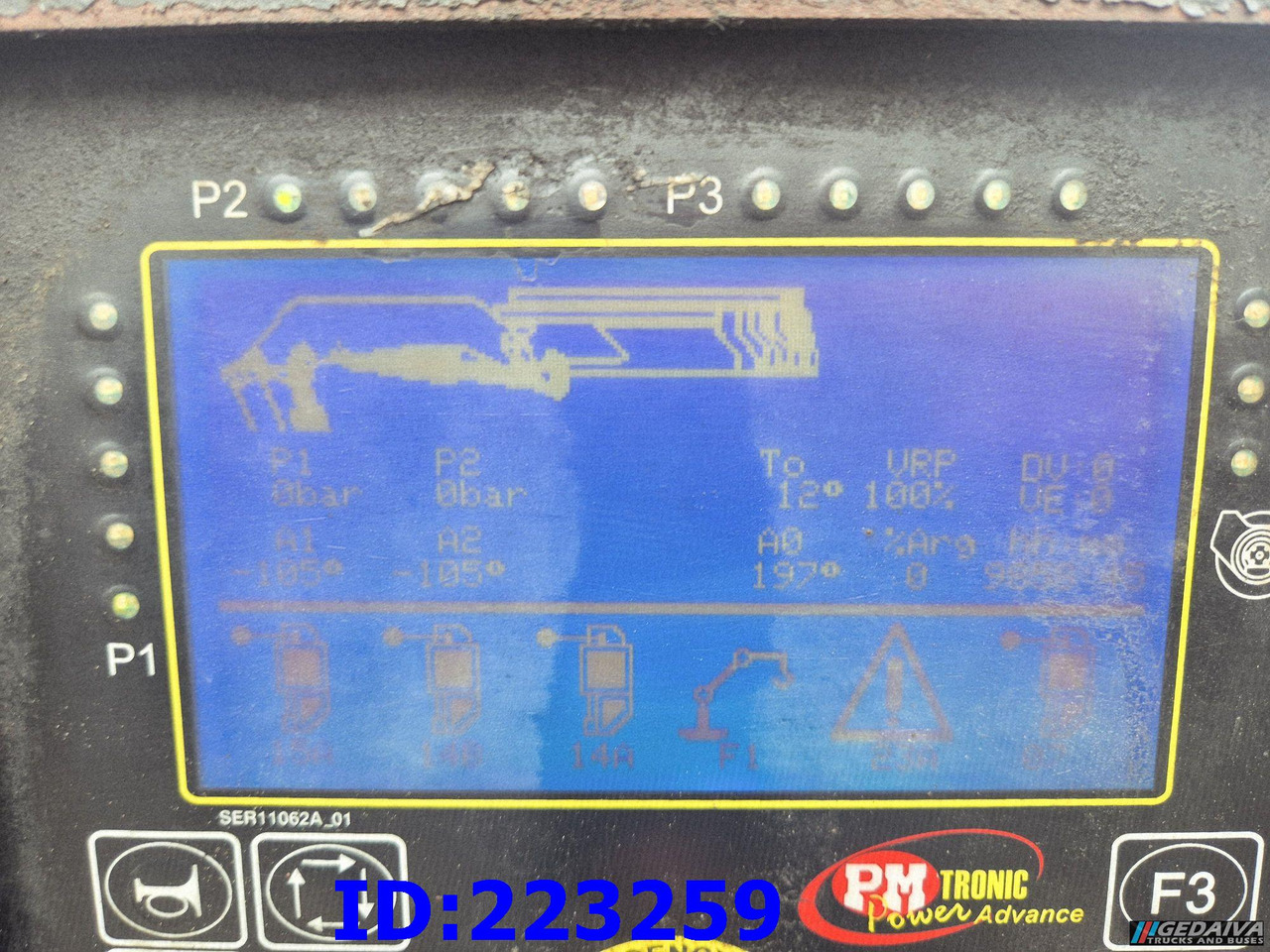 Platforminis/ Bortinis sunkvežimis SCANIA P450 6x2 Steering axle Euro6 + PM 13.5SP: foto 15