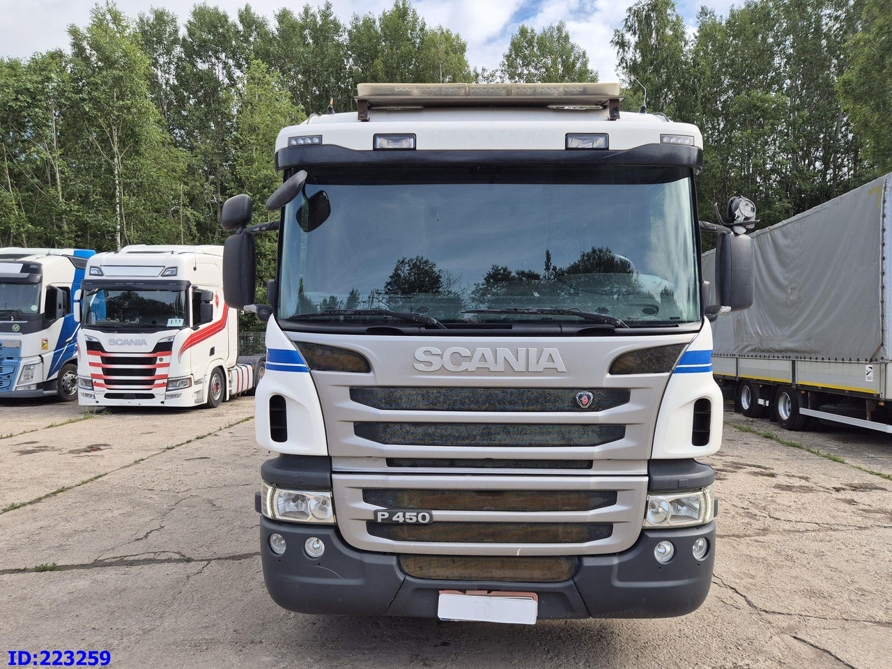 SCANIA P450 6x2 Steering axle Euro6 + PM 13.5SP - Platforminis/ Bortinis sunkvežimis: foto 2 SCANIA P450 6x2 Steering axle Euro6 + PM 13.5SP - Platforminis/ Bortinis sunkvežimis: foto 2