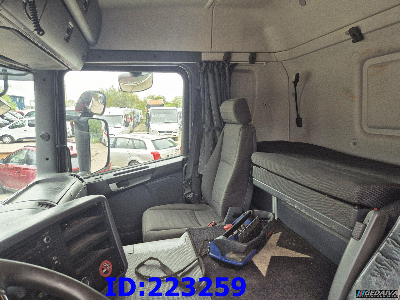 Platforminis/ Bortinis sunkvežimis SCANIA P450 6x2 Steering axle Euro6 + PM 13.5SP: foto 24
