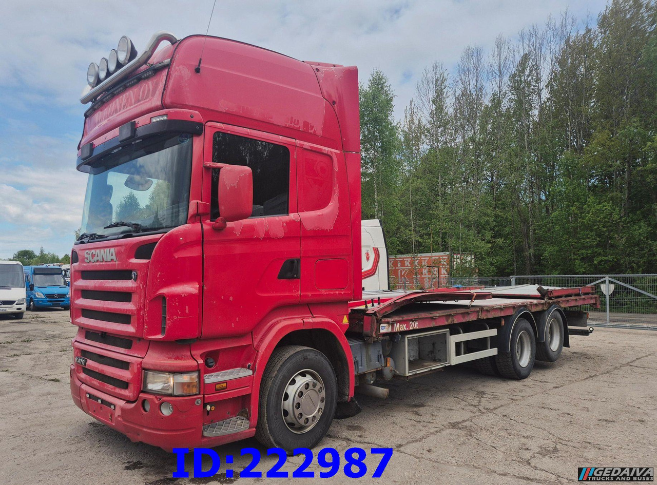 SCANIA R470 6x2 10tyre Manual - Platforminis/ Bortinis sunkvežimis: foto 1 SCANIA R470 6x2 10tyre Manual - Platforminis/ Bortinis sunkvežimis: foto 1