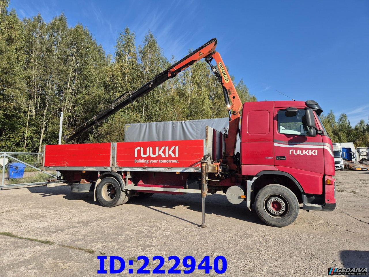 VOLVO FH12 420HP + Crane Palfinger PK9501 - Platforminis/ Bortinis sunkvežimis: foto 4 VOLVO FH12 420HP + Crane Palfinger PK9501 - Platforminis/ Bortinis sunkvežimis: foto 4