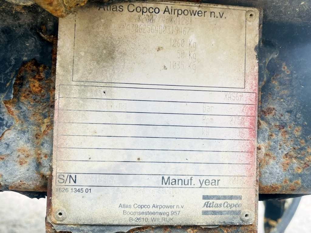 Atlas Copco XAS 67DDG (4069) - Oro kompresorius: foto 3 Atlas Copco XAS 67DDG (4069) - Oro kompresorius: foto 3