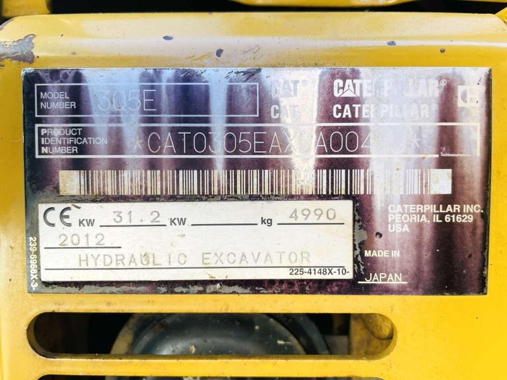 Caterpillar 305E CR (4086) - Mini ekskavatorius: foto 4 Caterpillar 305E CR (4086) - Mini ekskavatorius: foto 4