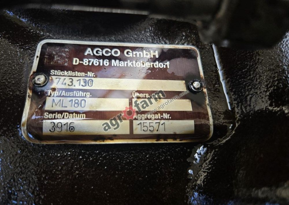 Skrzynia biegów Vario ML180, Massey Ferguson 6614 - Pavarų dėžė: foto 3 Skrzynia biegów Vario ML180, Massey Ferguson 6614 - Pavarų dėžė: foto 3