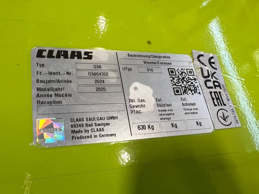Claas Volto 45 schudder - Šieno grėblys/ Vartytuvas: foto 5 Claas Volto 45 schudder - Šieno grėblys/ Vartytuvas: foto 5