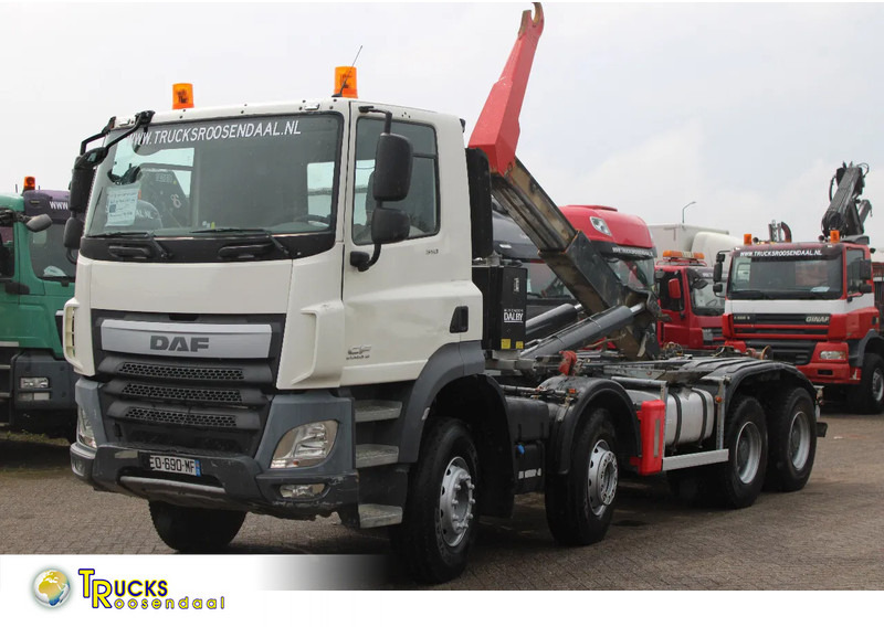 DAF CF 510 + 8X4 + HOOK 26TON + PERFCET CONDITION + 2X IN STOCK - Hook-lift sunkvežimis: foto 1 DAF CF 510 + 8X4 + HOOK 26TON + PERFCET CONDITION + 2X IN STOCK - Hook-lift sunkvežimis: foto 1