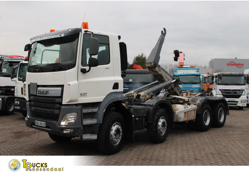 DAF CF 510 + 8X4 + SPRING SUSPENSION + MANUAL + EURO 6 - Hook-lift sunkvežimis: foto 1 DAF CF 510 + 8X4 + SPRING SUSPENSION + MANUAL + EURO 6 - Hook-lift sunkvežimis: foto 1