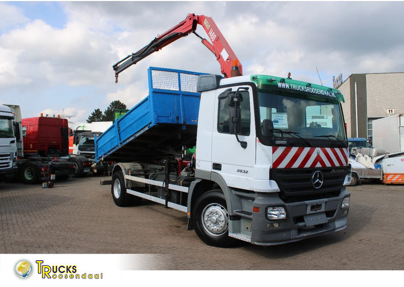 Mercedes-Benz Actros 2032 + HMF 1460 + Tipper + Steel Steel - Savivartis sunkvežimis: foto 1 Mercedes-Benz Actros 2032 + HMF 1460 + Tipper + Steel Steel - Savivartis sunkvežimis: foto 1