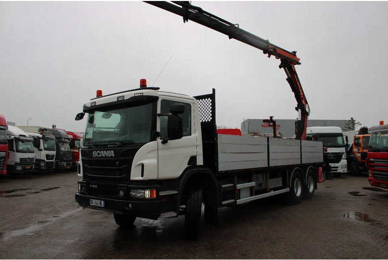 Sunkvežimis su kranu Scania P410 + atlas 190 4x hydrolic + 6x4 remote + EURO 6 + SPRING SUSPENSION: foto 8
