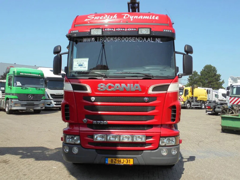 Scania R730 V8 + Euro 5 + Loglift 115Z + 6X4 - Platforminis/ Bortinis sunkvežimis: foto 2 Scania R730 V8 + Euro 5 + Loglift 115Z + 6X4 - Platforminis/ Bortinis sunkvežimis: foto 2