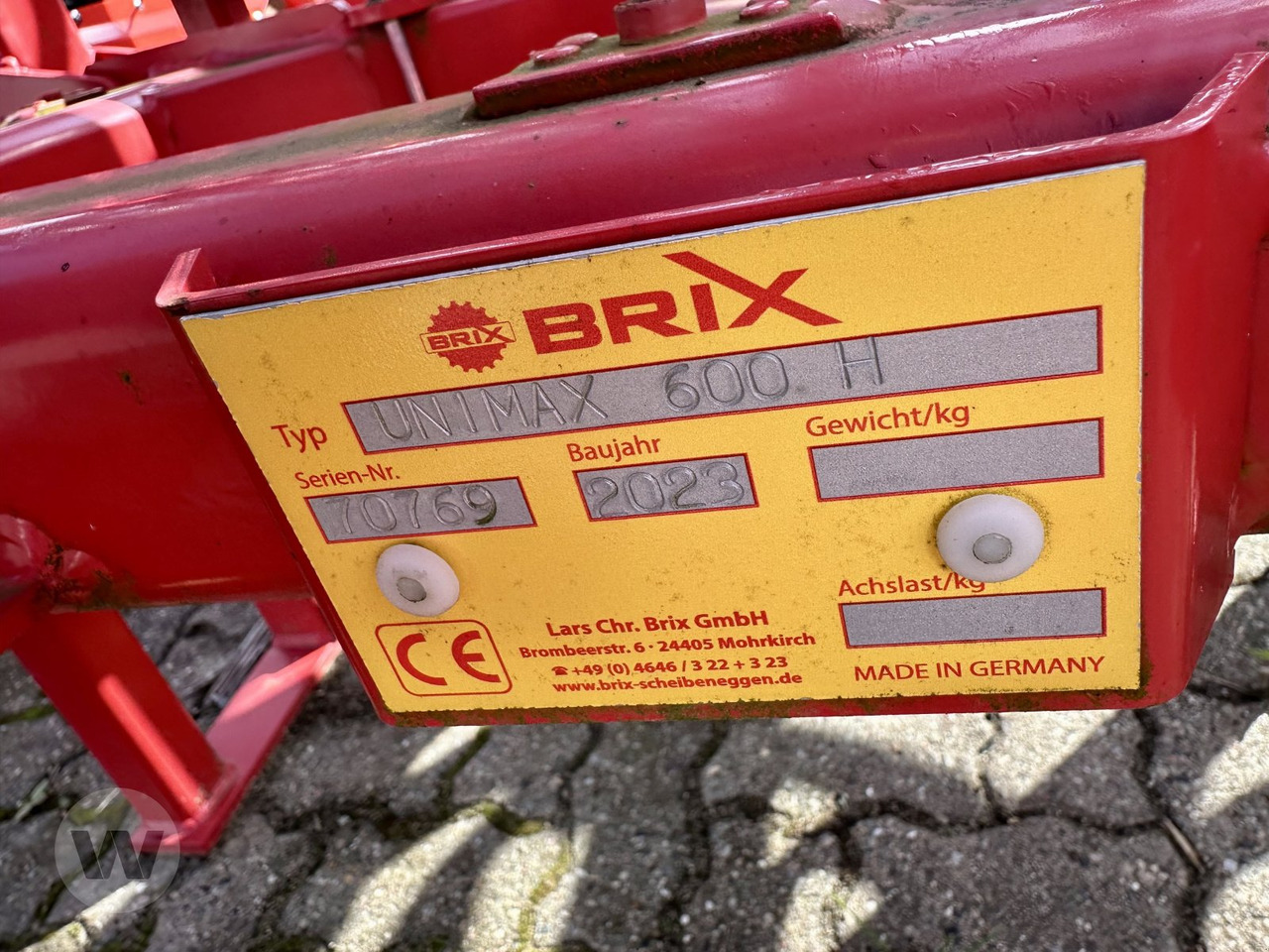 Brix UNIMAX 600 H - Kultivatorius: foto 5 Brix UNIMAX 600 H - Kultivatorius: foto 5