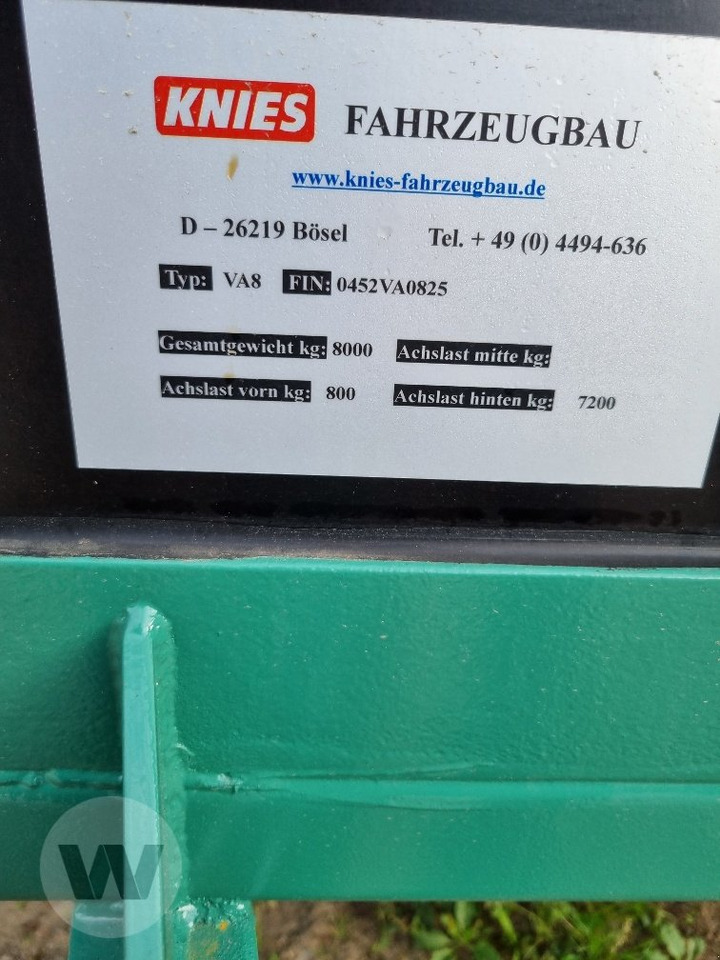 Knies VA 8 - Gyvulių pervežimo priekaba: foto 2 Knies VA 8 - Gyvulių pervežimo priekaba: foto 2