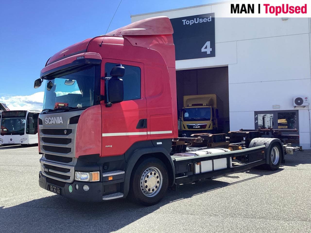 SCANIA R410 - Konteineris-vežimus/ Sukeisti kūną sunkvežimis: foto 1 SCANIA R410 - Konteineris-vežimus/ Sukeisti kūną sunkvežimis: foto 1