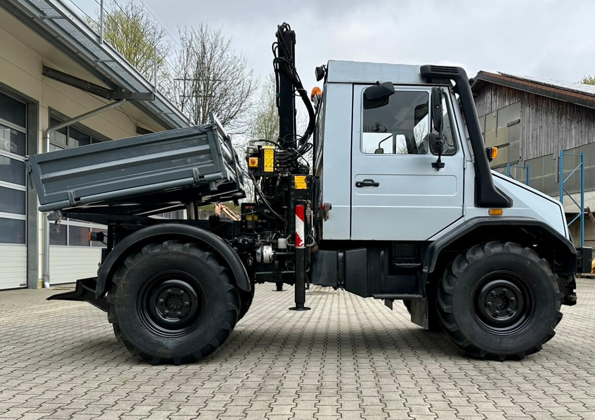 Savivartis sunkvežimis Unimog 130 - U130 418 74426 mit Kran und Winde Mer: foto 8