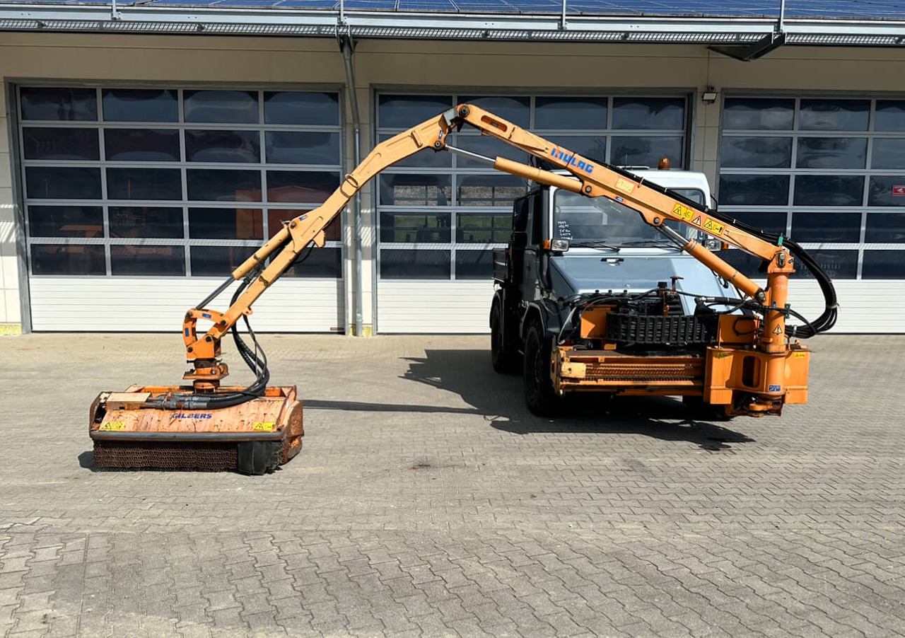 Unimog Frontauslegermähgerät  Mulag FME600 - Smulkintuvas su manipuliatoriumi: foto 1 Unimog Frontauslegermähgerät  Mulag FME600 - Smulkintuvas su manipuliatoriumi: foto 1