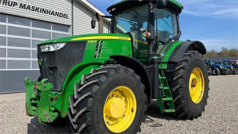 John Deere 7280R Næsten nye dæk, Autopower og frontlift samt - Traktorius: foto 1 John Deere 7280R Næsten nye dæk, Autopower og frontlift samt - Traktorius: foto 1