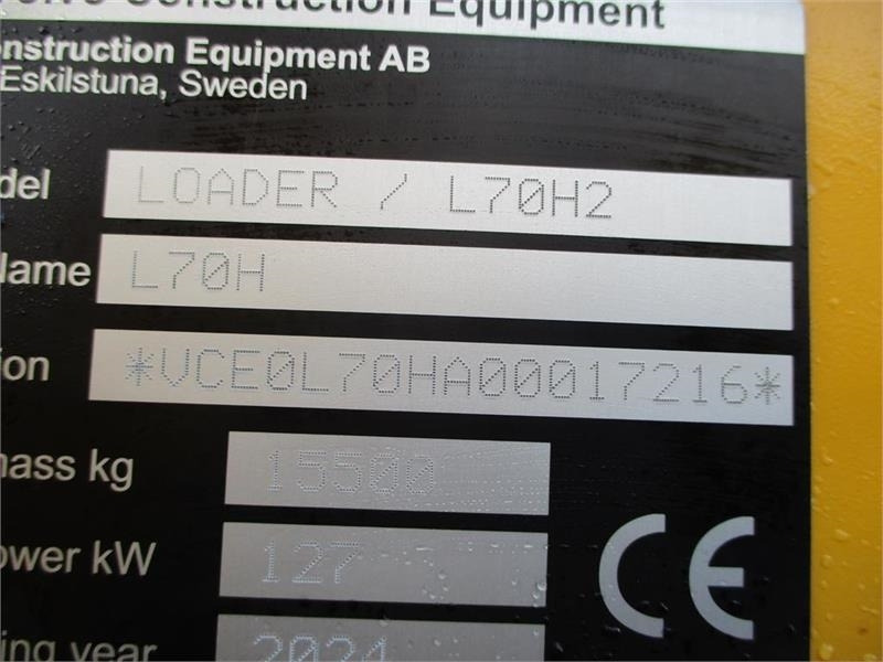 Volvo L 70 H H2 BEMÆRK MED GARANTI FRA VOLVO FREM TIL DE - Ratinis krautuvas: foto 2 Volvo L 70 H H2 BEMÆRK MED GARANTI FRA VOLVO FREM TIL DE - Ratinis krautuvas: foto 2