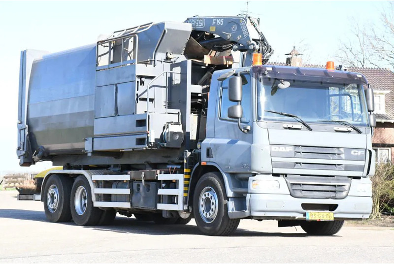 DAF CF75/310 FAN !!KRAAN/HAAK!!PERSCONTAINER!!HIGH PRESURRE CLEANING!!HOGEDRUK REINIGING!!HOCH DRUCK WASHEN SYSTEM!!REINIGING!GEJO B - Hook-lift sunkvežimis, Sunkvežimis su kranu: foto 2 DAF CF75/310 FAN !!KRAAN/HAAK!!PERSCONTAINER!!HIGH PRESURRE CLEANING!!HOGEDRUK REINIGING!!HOCH DRUCK WASHEN SYSTEM!!REINIGING!GEJO B - Hook-lift sunkvežimis, Sunkvežimis su kranu: foto 2