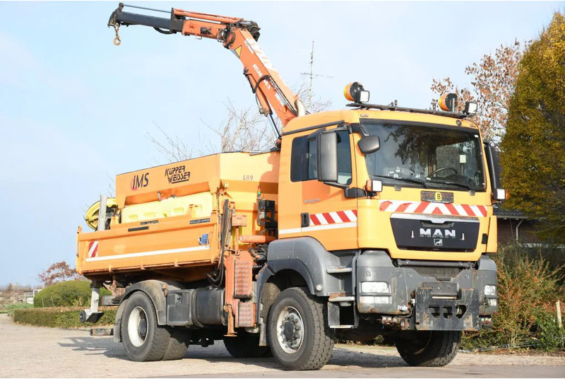 MAN TGS 18.320 4x4!! KRAN/!!!WINTERDIENST/DREISEITENKIPPER!!KOMMUNAL/KLIMA!! - Savivartis sunkvežimis, Sunkvežimis su kranu: foto 1 MAN TGS 18.320 4x4!! KRAN/!!!WINTERDIENST/DREISEITENKIPPER!!KOMMUNAL/KLIMA!! - Savivartis sunkvežimis, Sunkvežimis su kranu: foto 1