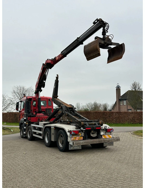 Hook-lift sunkvežimis, Sunkvežimis su kranu MAN TGS 41.400 8X4 WIDESPREAD!!HMF 22TM KRAAN/HAAK!!TOP!!: foto 7