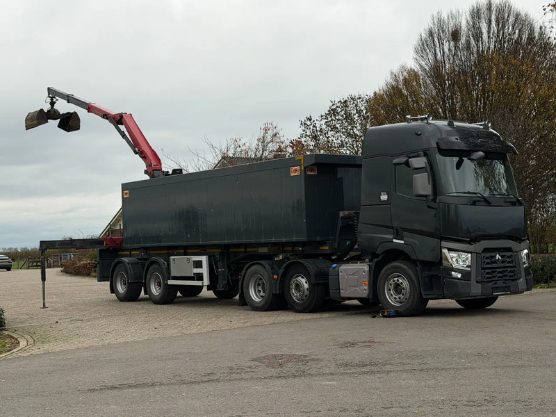 Renault T480 6x2 trekker 262dkm!! TRAILER WITH CRANE FOR SCREED! - Vilkikas: foto 5 Renault T480 6x2 trekker 262dkm!! TRAILER WITH CRANE FOR SCREED! - Vilkikas: foto 5