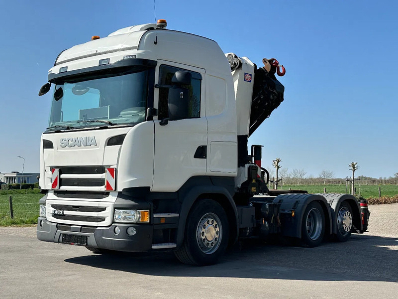 Vilkikas Scania R450 6x2 !!TRACTOR!!!CRANE/GRUE/HMF 50TM!!TOP!EURO6!!: foto 7