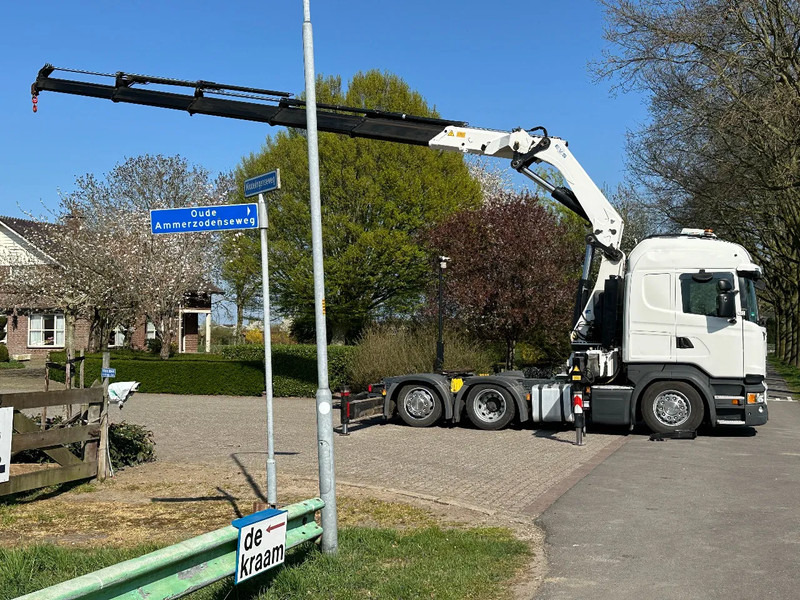 Scania R450 6x2 !!TRACTOR!!!CRANE/GRUE/HMF 50TM!!TOP!EURO6!! - Vilkikas: foto 4 Scania R450 6x2 !!TRACTOR!!!CRANE/GRUE/HMF 50TM!!TOP!EURO6!! - Vilkikas: foto 4